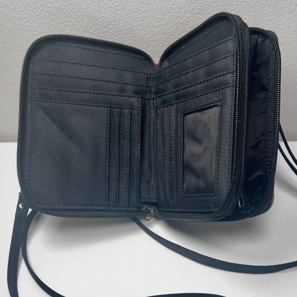 Pendleton Crossbody Wallet Purse – Wool Jacquard Southwest Pattern - Picture 5 of 8